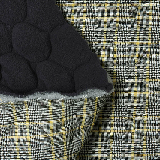 YELLOWHOUNDS/Q | Plaid Quilted with Polyfil and Fleece Back